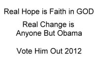 Real Hope and
                                                Change